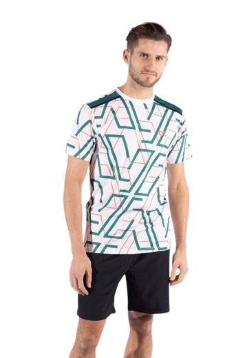 ONCOURT Tennis-Tshirt Performance Tee Gravel 2 weiss Herren